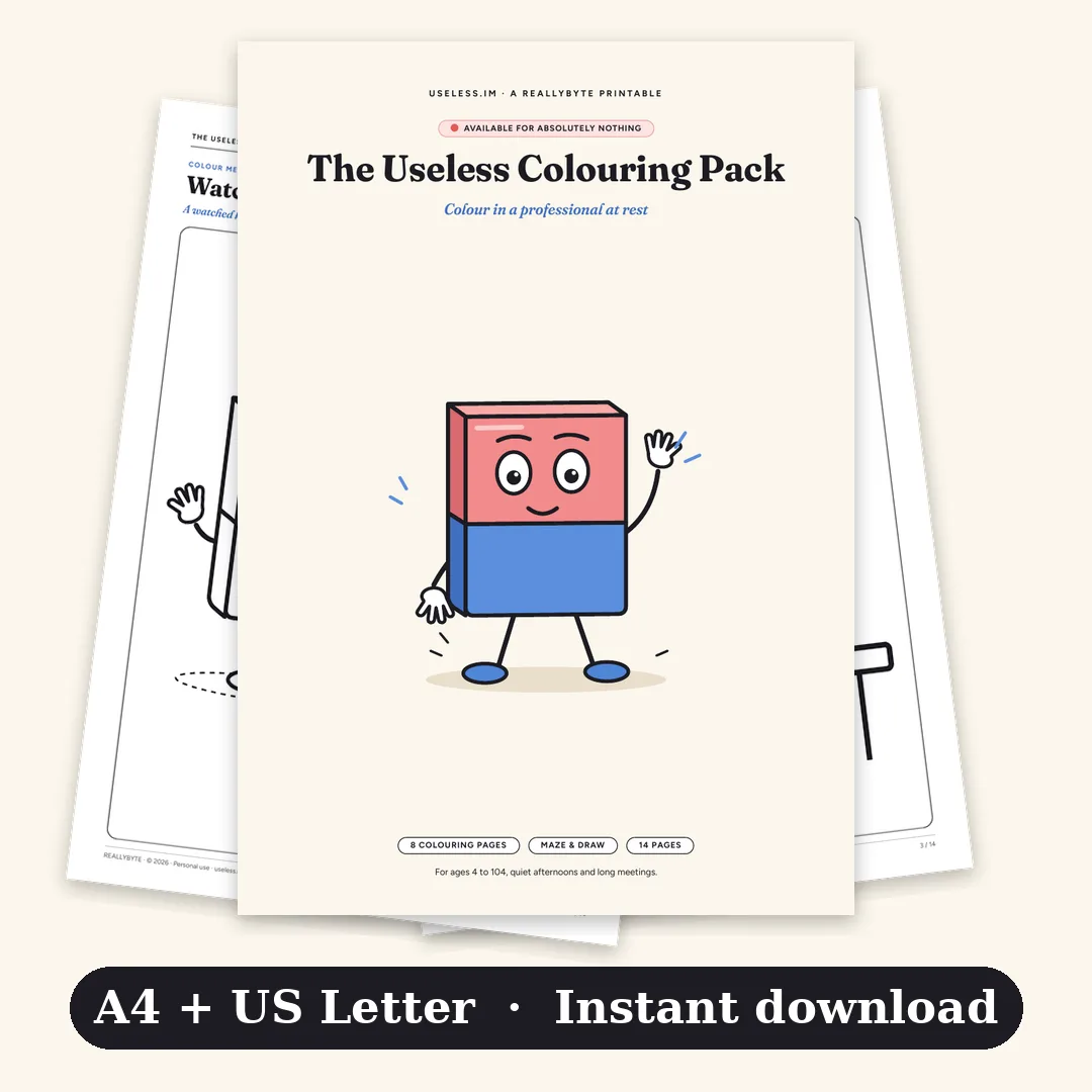 Cover of The Useless Colouring Pack